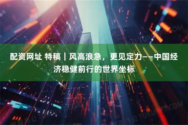 配资网址 特稿｜风高浪急，更见定力——中国经济稳健前行的世界坐标
